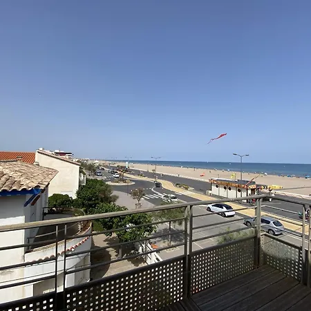 Narbonne-plage : T4 En 1ere Ligne, 7p, Balcon, Parking, Acces Plage Direct - Fr-1-795-6 Apartment