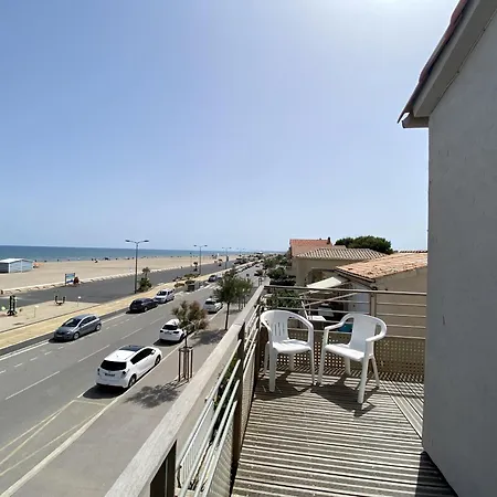 Narbonne-plage : T4 En 1ere Ligne, 7p, Balcon, Parking, Acces Plage Direct - Fr-1-795-6 Apartment